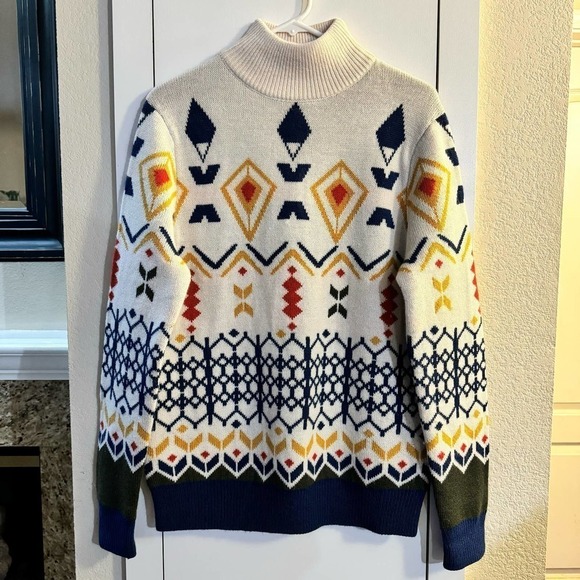 Paisley & Gray Aspen Mock Neck Wool Blend Men’s Sweater Size Medium - Picture 3 of 8